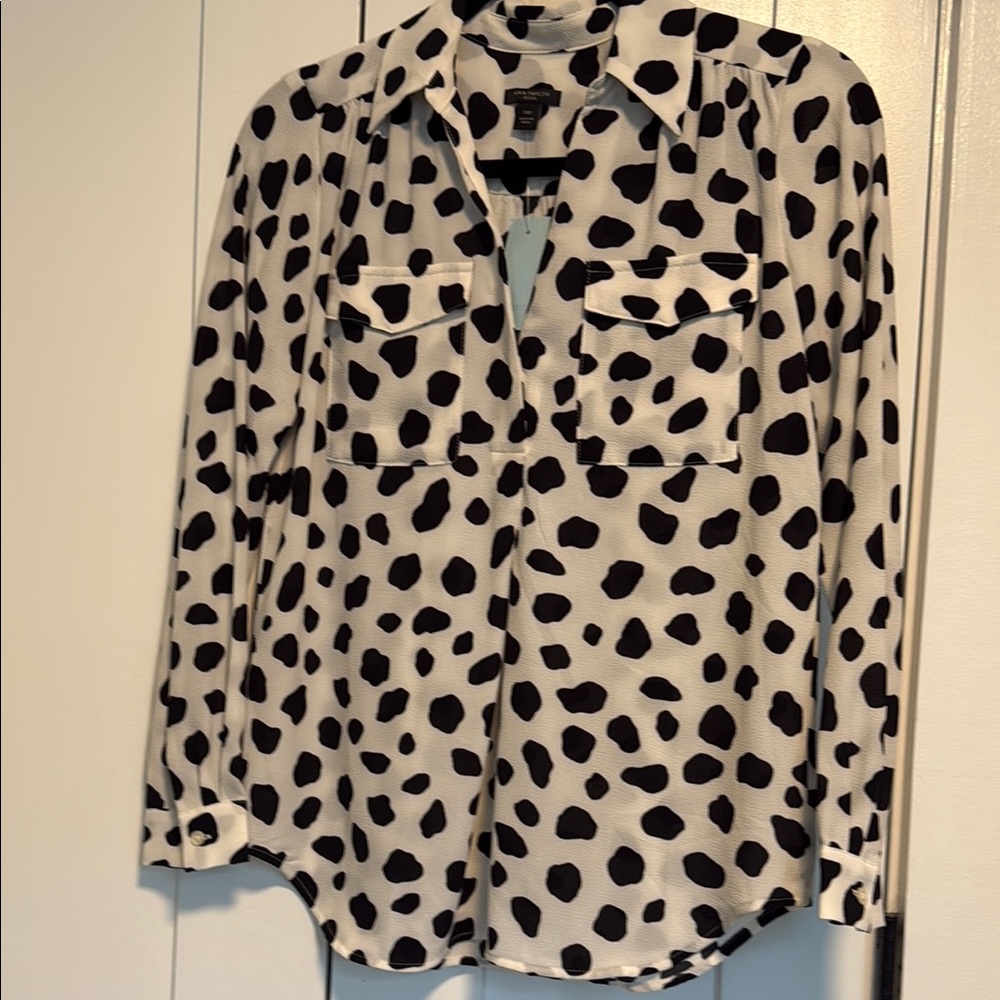 Ann Taylor Animal Print Shirt